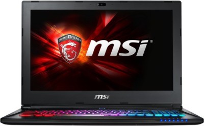 MSI Ghost Pro 6QE GS60 Ghost Pro 6QE GS60 Ghost Pro 6QE Core i7 (6th GEN) - (16 GB DDR4/1 TB HDD/Windows 10/3 GB Graphics) Notebook