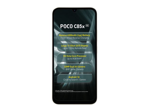 Poco C85x 5G Price in India