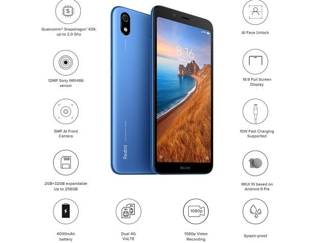 Xiaomi Redmi 7A Price in India
